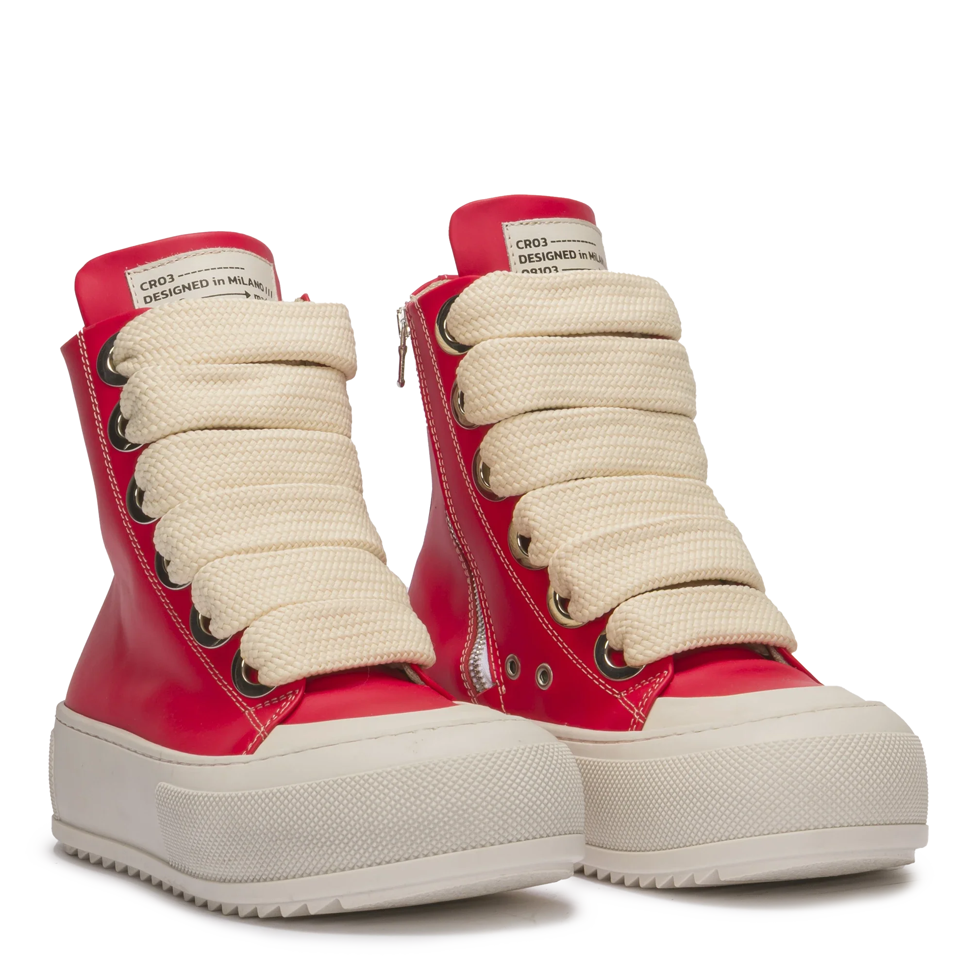 SET - Crop Long Sleeve + Bulk Red