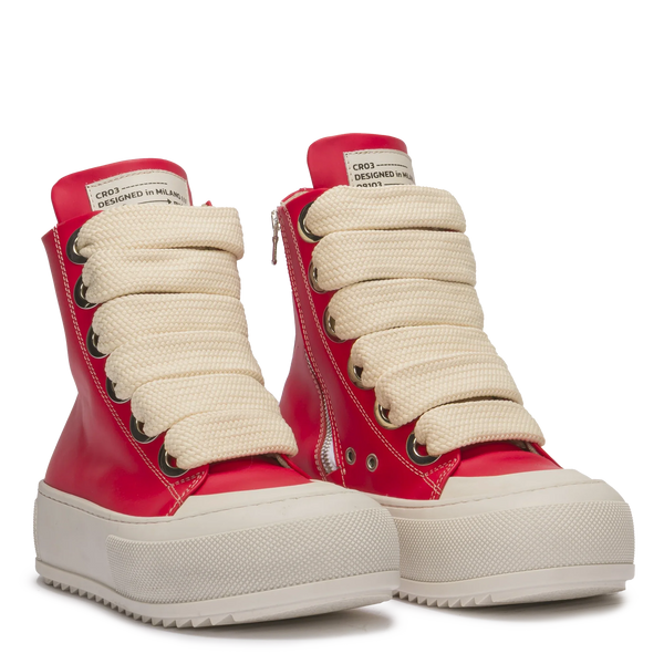 SET - Crop Long Sleeve + Bulk Red