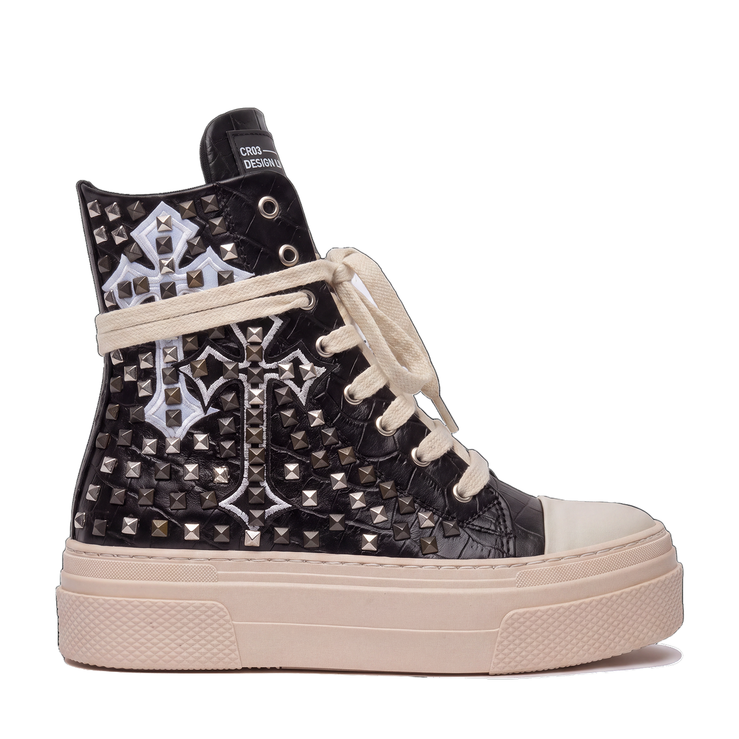 CALIPSO COCO - Black Cross Studs