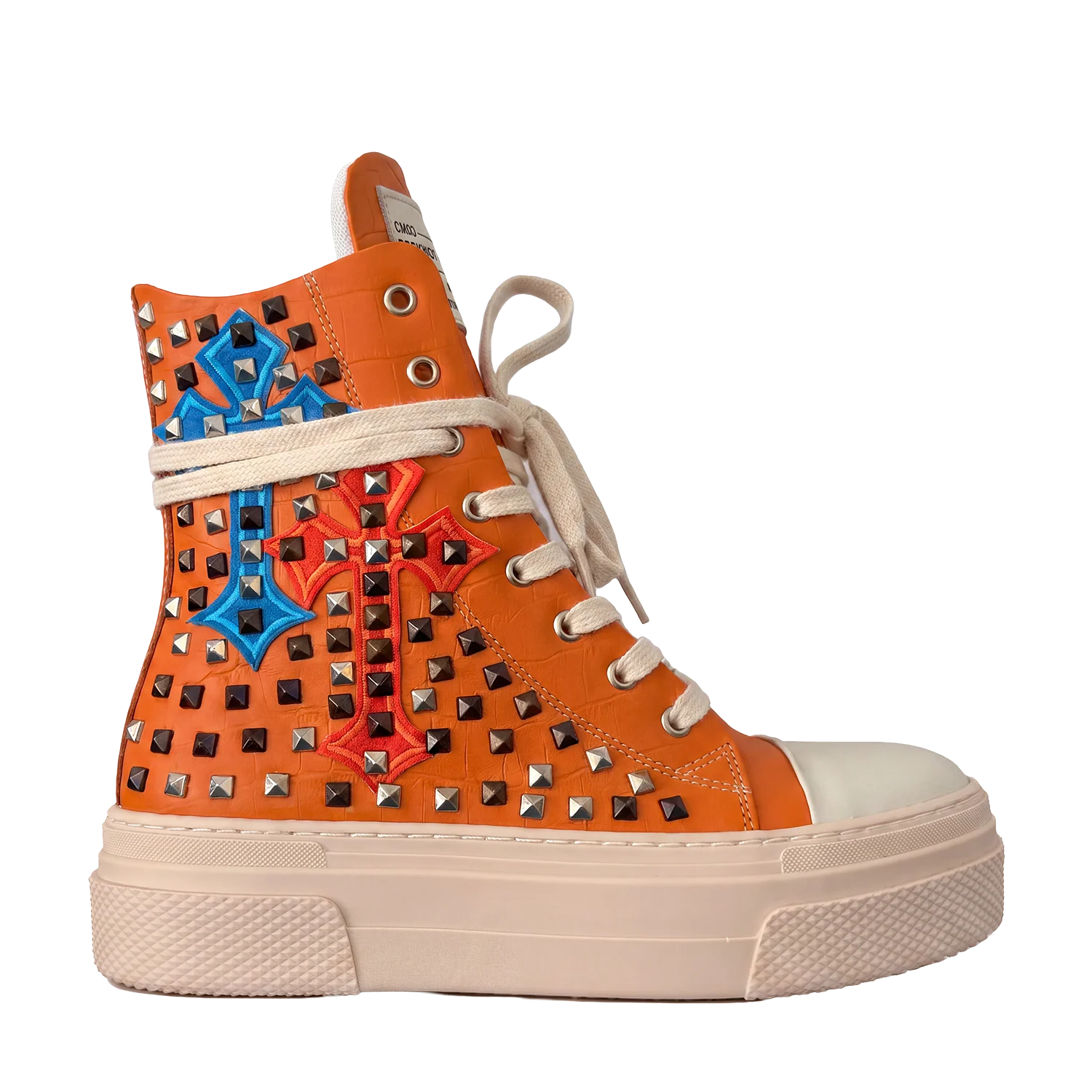 CALIPSO COCO - Orange Cross Studs