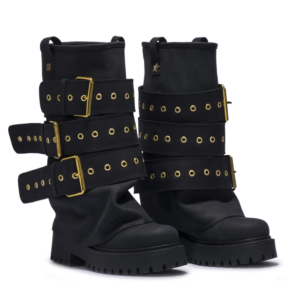 SET - Black Glacier + Knotty + Chunky belt