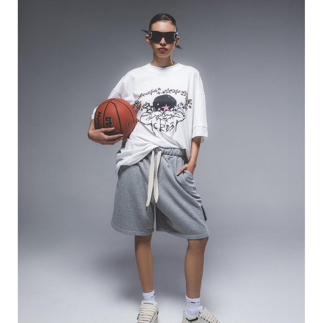 "CR03" Melange Grey Short-Shorts-CRISTIANZEROTRE