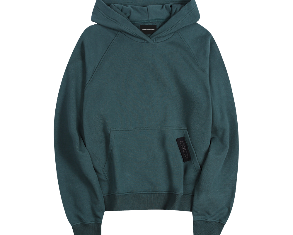 "CR03" Moss Green Hoodie-Hoodie-CRISTIANZEROTRE