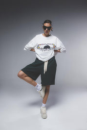 "CR03" Moss Green Short-Shorts-CRISTIANZEROTRE