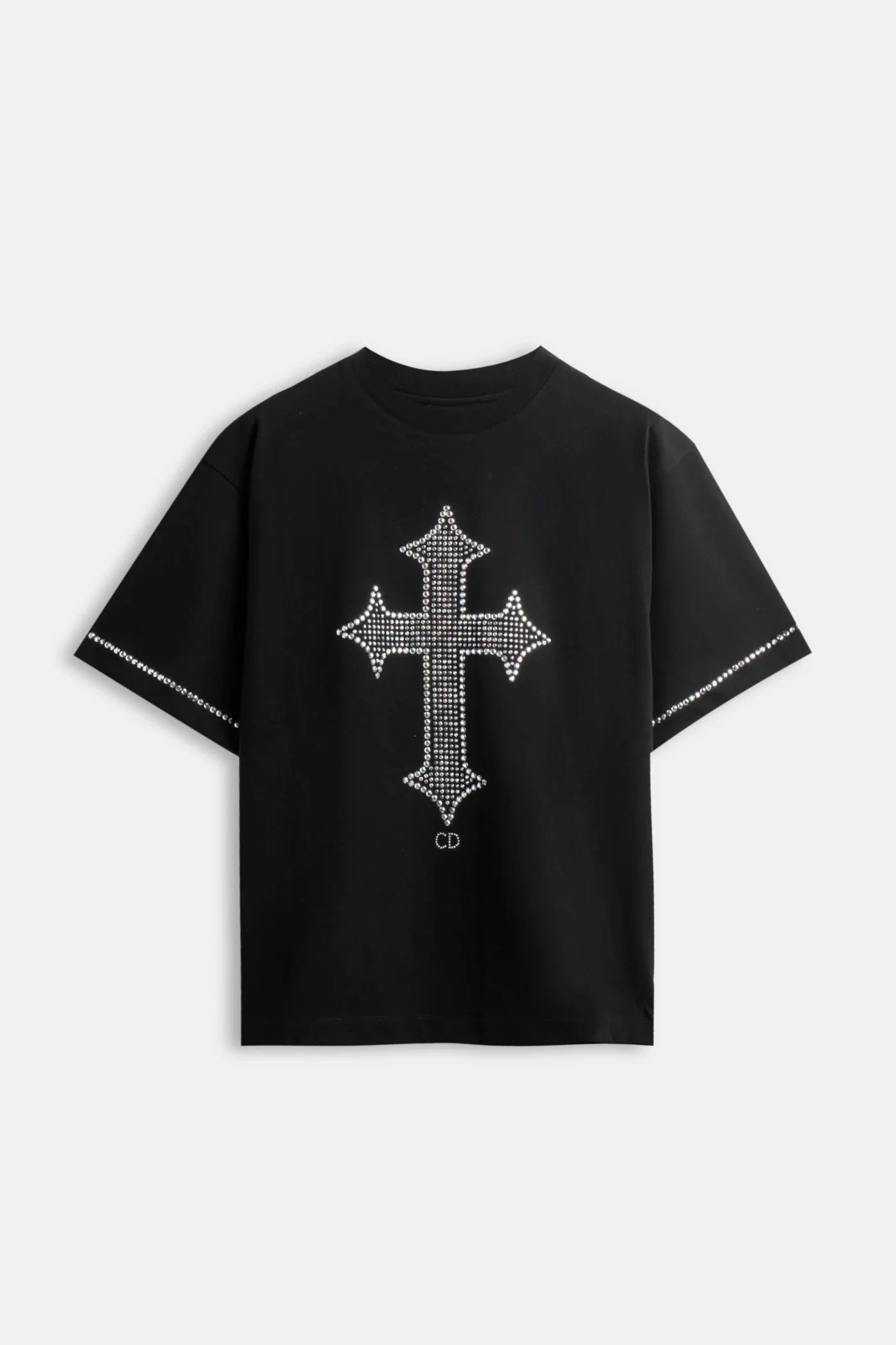 CR03 Cross Strass Tee – Black Edition