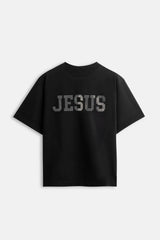 T-shirt CR03 Jesus Strass – Édition Noire