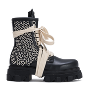 STARBOOT DOMINION – Black Silver Eyelets