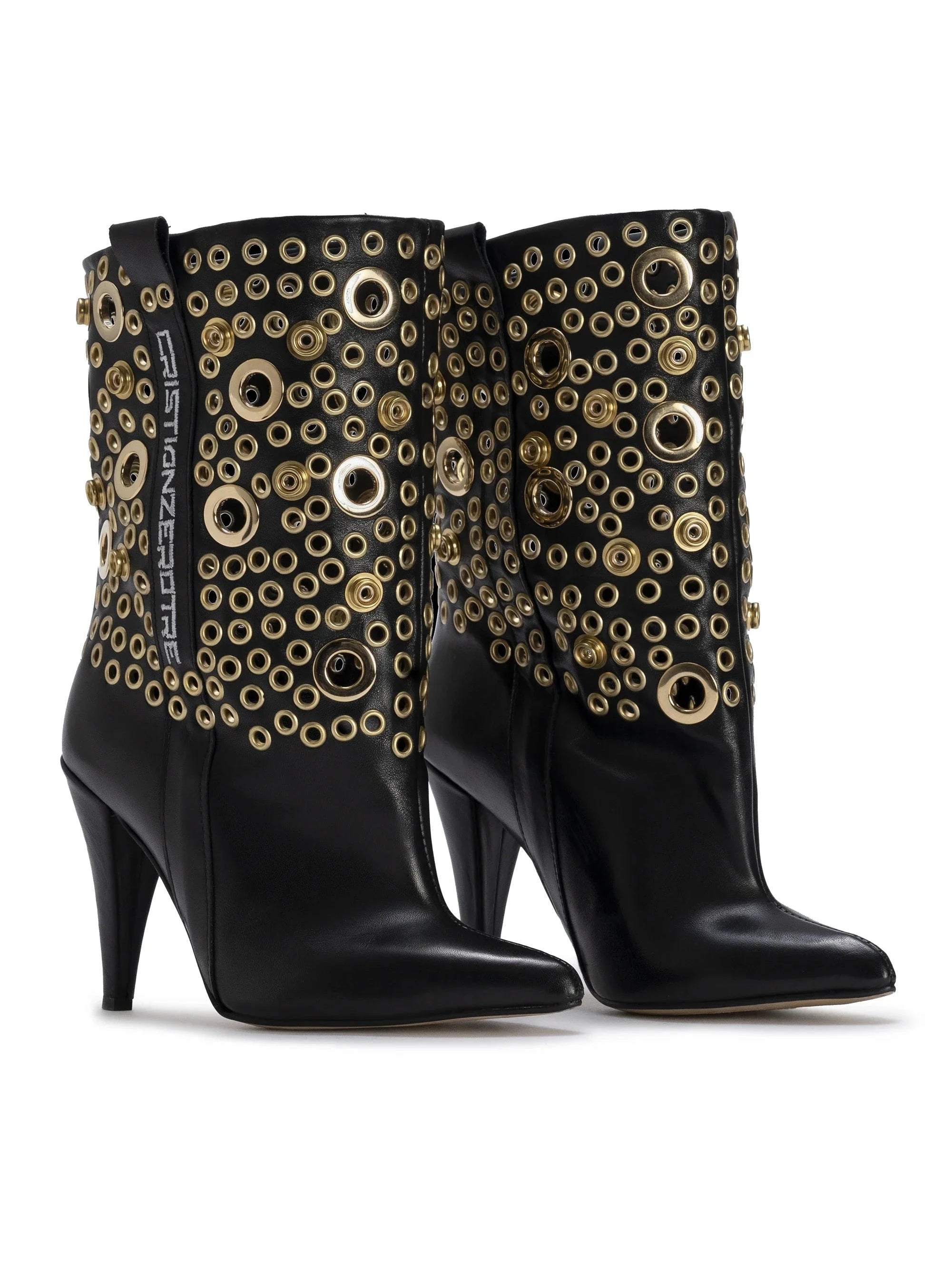 STORM – Bottes à talons et œillets dorés
