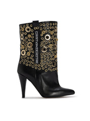 STORM – Bottes à talons et œillets dorés