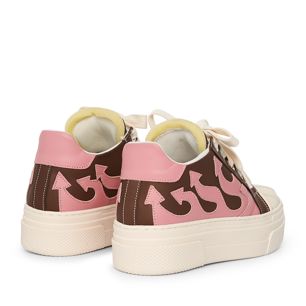 CALIPSO FLAME – Brown Pink Low-Sneaker-CRISTIANZEROTRE
