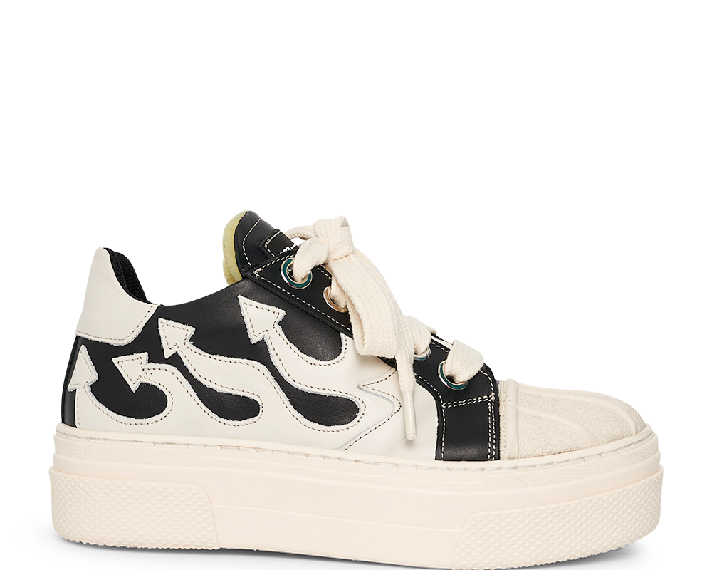 CALIPSO FLAME – Black White Low-Sneaker-CRISTIANZEROTRE