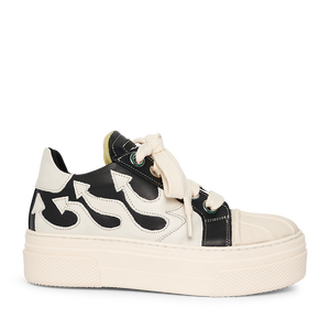 CALIPSO FLAME – Black White Low-Sneaker-CRISTIANZEROTRE