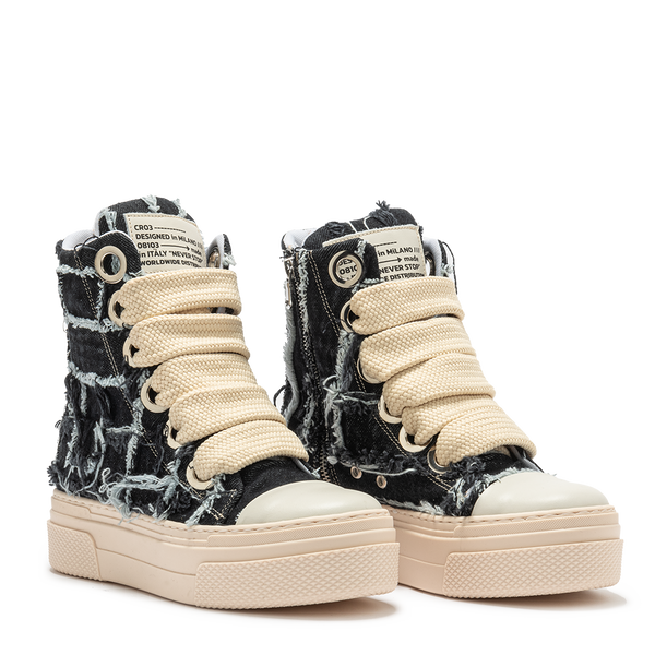 Calipso 300 Destroyed – Grey Jeans-Sneaker-CRISTIANZEROTRE