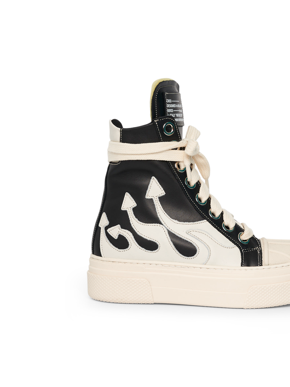 CALIPSO FLAME – Black White High-Sneaker-CRISTIANZEROTRE