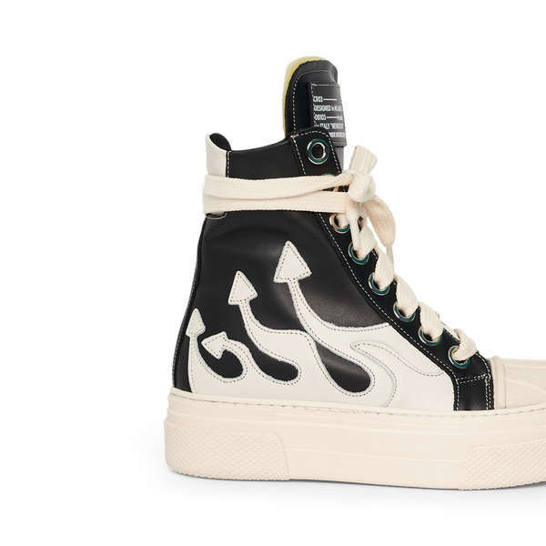 CALIPSO FLAME – Black White High-Sneaker-CRISTIANZEROTRE