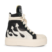 CALIPSO FLAME – Black White High-Sneaker-CRISTIANZEROTRE