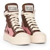 CALIPSO FLAME – Brown Pink High-Sneaker-CRISTIANZEROTRE