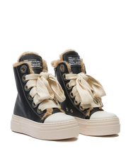 Calipso 300 Fur – Classic Black Leather-Sneaker-CRISTIANZEROTRE