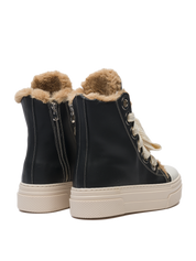Calipso 300 Fur – Classic Black Leather-Sneaker-CRISTIANZEROTRE