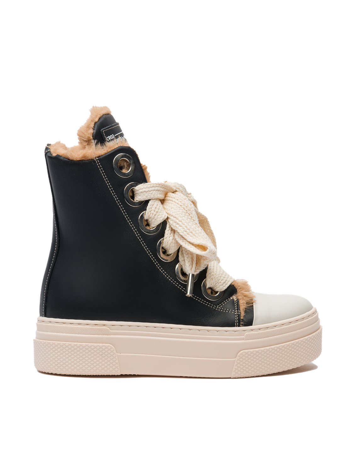 Calipso 300 Fur – Classic Black Leather-Sneaker-CRISTIANZEROTRE