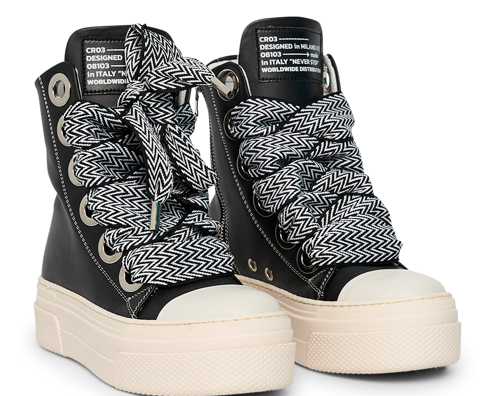 Calipso 300 – Lace Black & White-Sneaker-CRISTIANZEROTRE