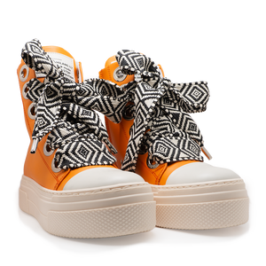 Calipso 300 – Orange Lace Rhombus-Sneaker-CRISTIANZEROTRE