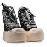 Calipso 600 – Black Lace Black & White-Sneaker-CRISTIANZEROTRE