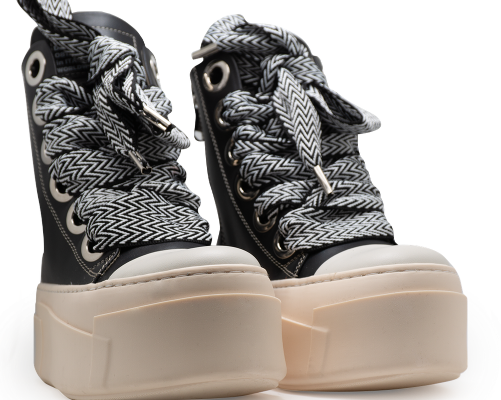 Calipso 600 – Black Lace Black & White-Sneaker-CRISTIANZEROTRE
