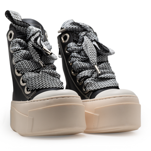 Calipso 600 – Black Lace Black & White-Sneaker-CRISTIANZEROTRE