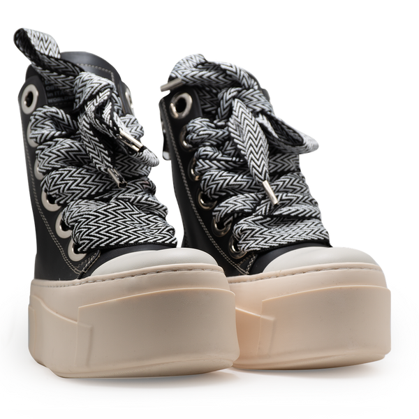 Calipso 600 – Black Lace Black & White-Sneaker-CRISTIANZEROTRE