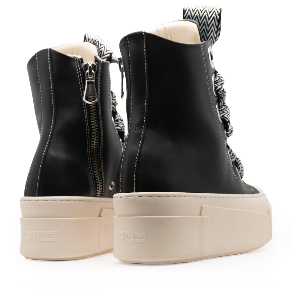 Calipso 600 – Black Lace Black & White-Sneaker-CRISTIANZEROTRE