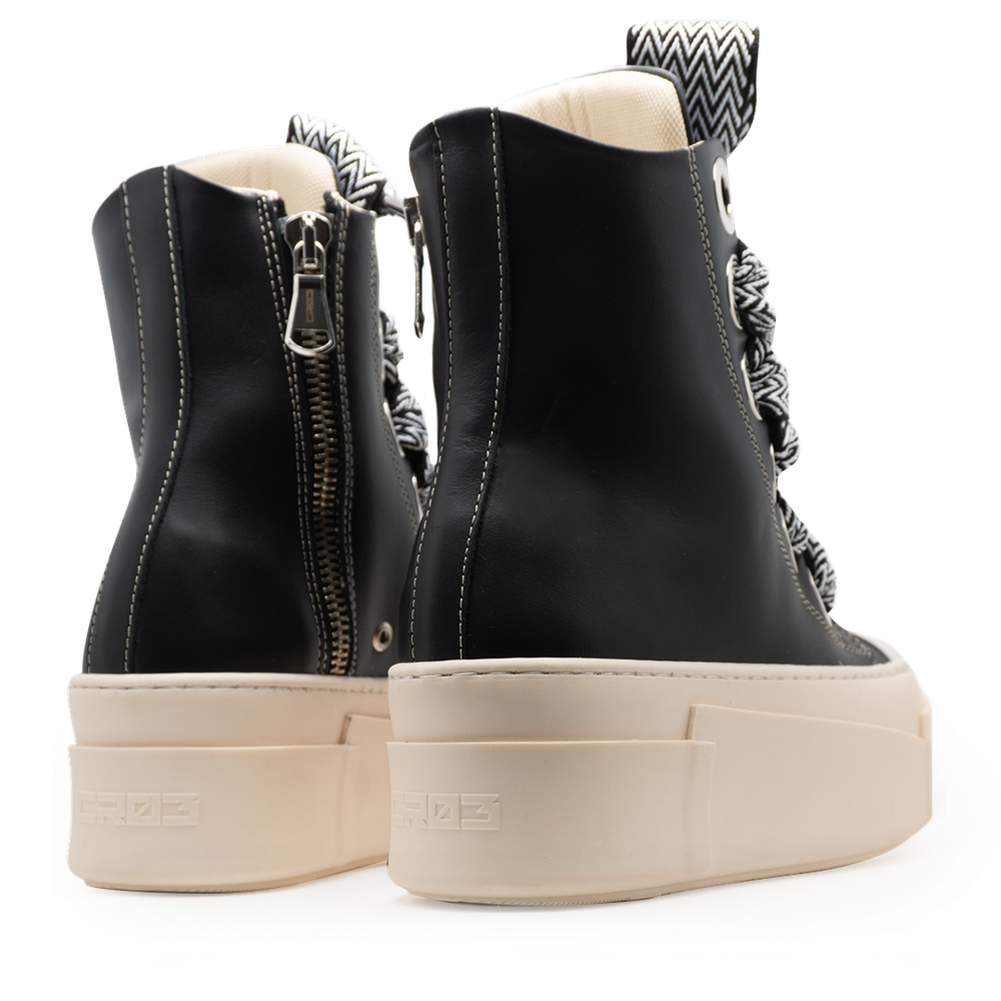 Calipso 600 – Black Lace Black & White-Sneaker-CRISTIANZEROTRE