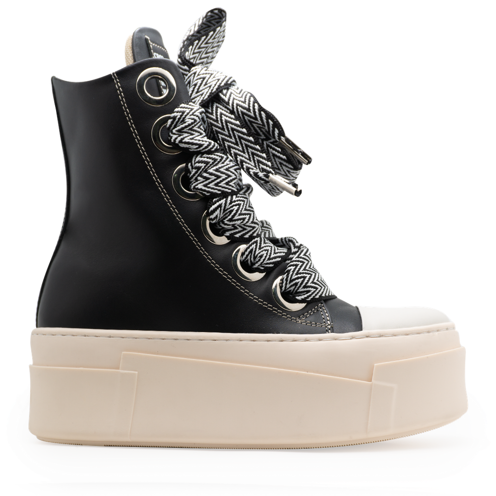 Calipso 600 – Black Lace Black & White-Sneaker-CRISTIANZEROTRE
