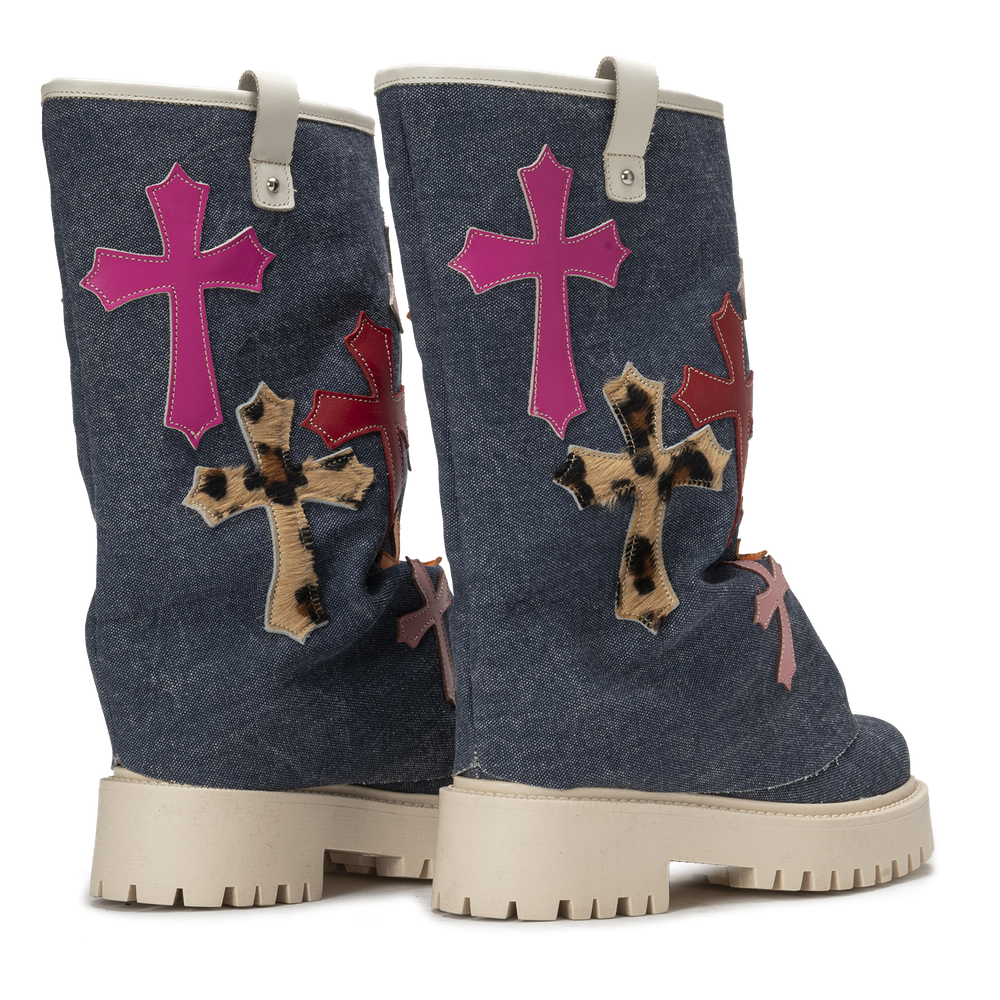 CHUNKY CROSS – Denim Blue-Sneaker-CRISTIANZEROTRE