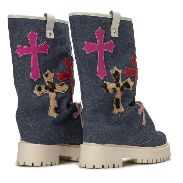 CHUNKY CROSS – Denim Blue-Sneaker-CRISTIANZEROTRE