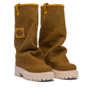 CHUNKY – Denim Boots Brown-Sneaker-CRISTIANZEROTRE