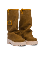 CHUNKY – Denim Boots Brown-Sneaker-CRISTIANZEROTRE