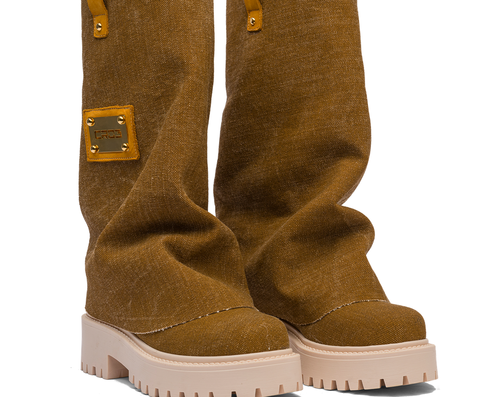 CHUNKY – Denim Boots Brown-Sneaker-CRISTIANZEROTRE