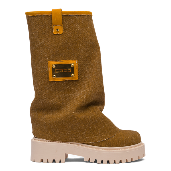 CHUNKY – Denim Boots Brown-Sneaker-CRISTIANZEROTRE