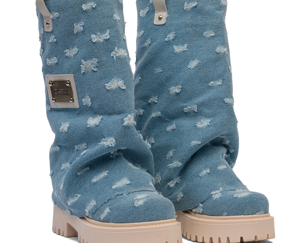 CHUNKY – Denim Boots Denim-Sneaker-CRISTIANZEROTRE