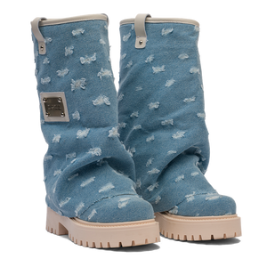 CHUNKY – Denim Boots Denim-Sneaker-CRISTIANZEROTRE