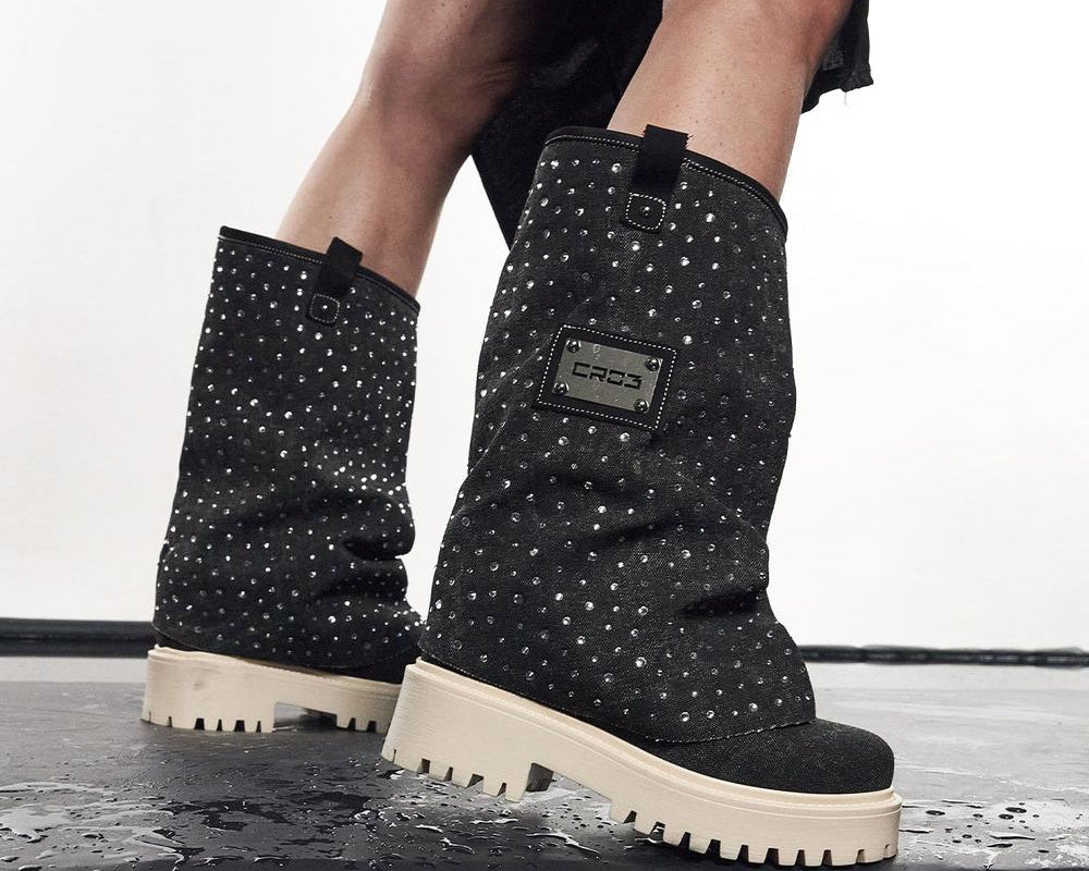 CHUNKY DIAMOND – Boots Black-Sneaker-CRISTIANZEROTRE