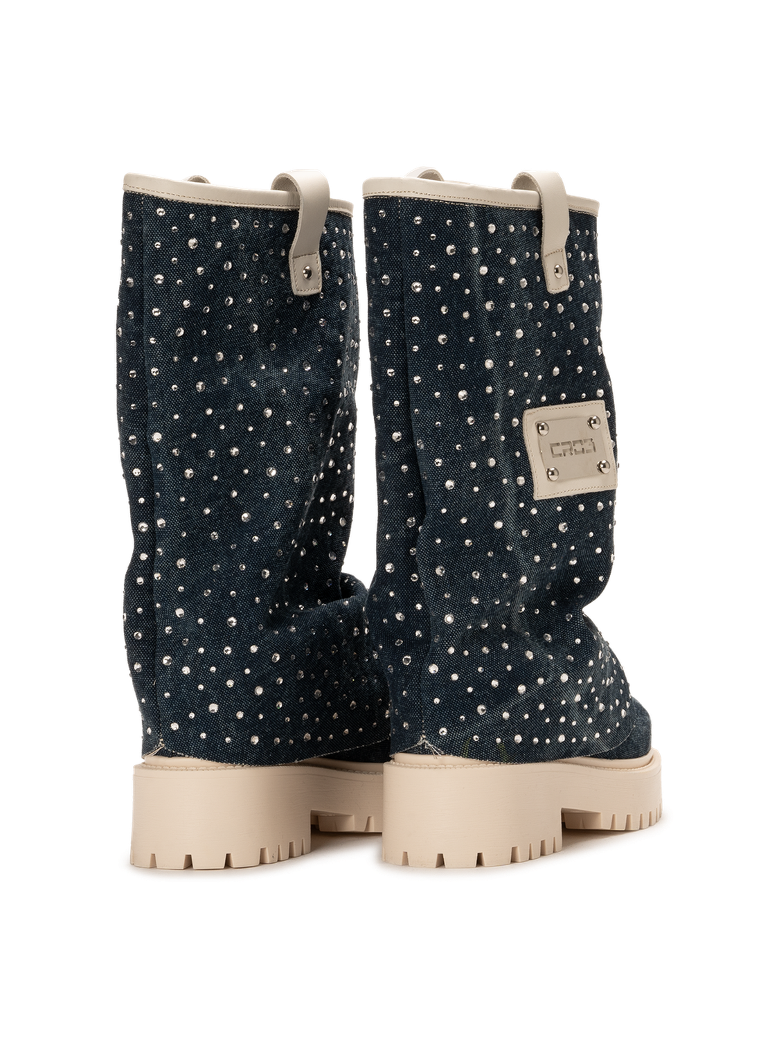 CHUNKY DIAMOND – Denim Blue Boots-Sneaker-CRISTIANZEROTRE