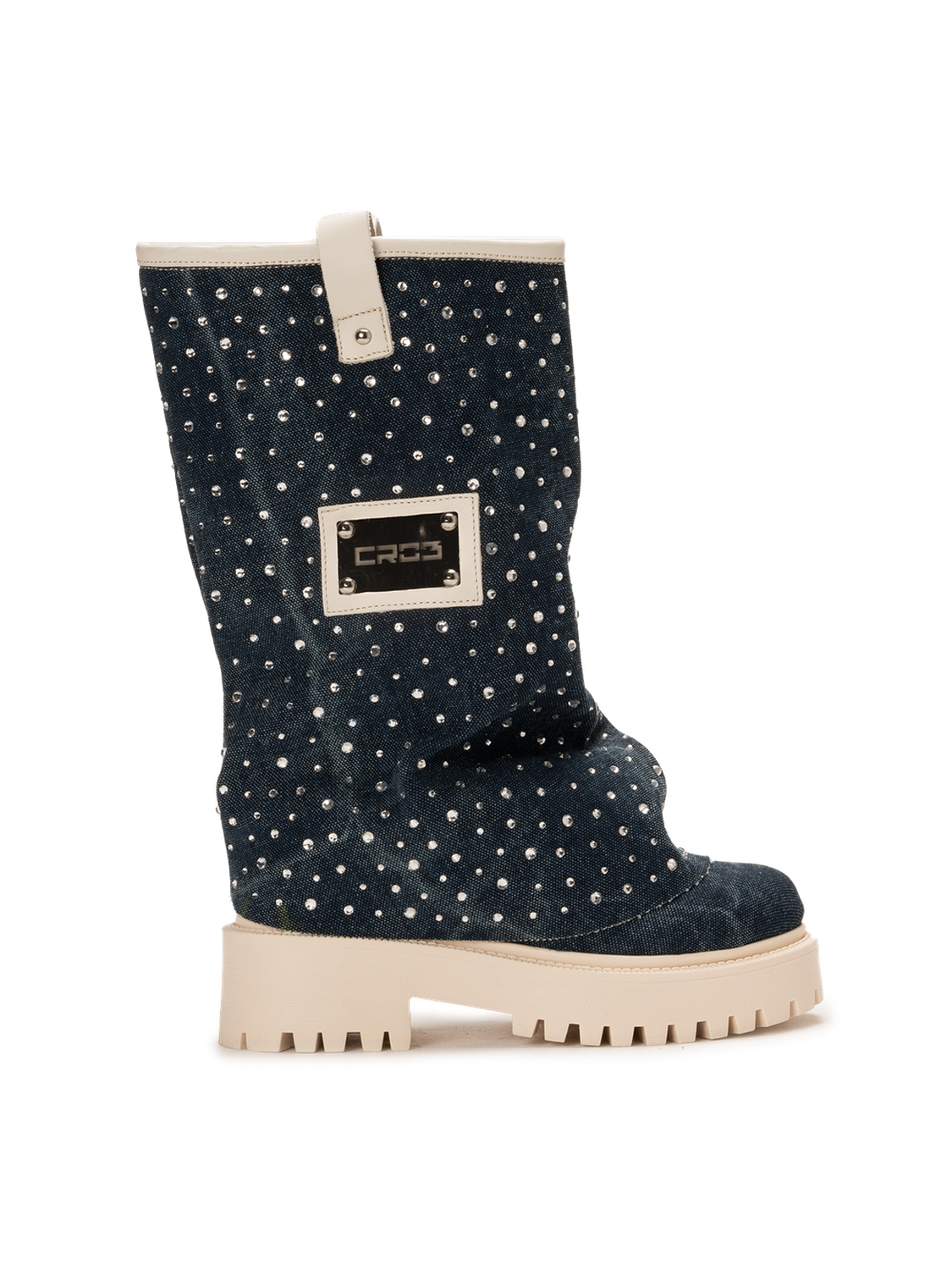 CHUNKY DIAMOND – Denim Blue Boots-Sneaker-CRISTIANZEROTRE