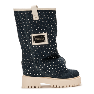 CHUNKY DIAMOND – Denim Blue Boots-Sneaker-CRISTIANZEROTRE