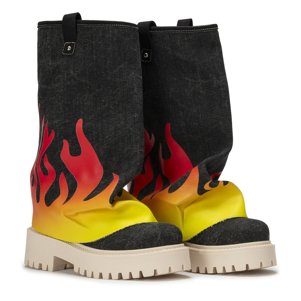 CHUNKY FLAME – Denim Black-Sneaker-CRISTIANZEROTRE