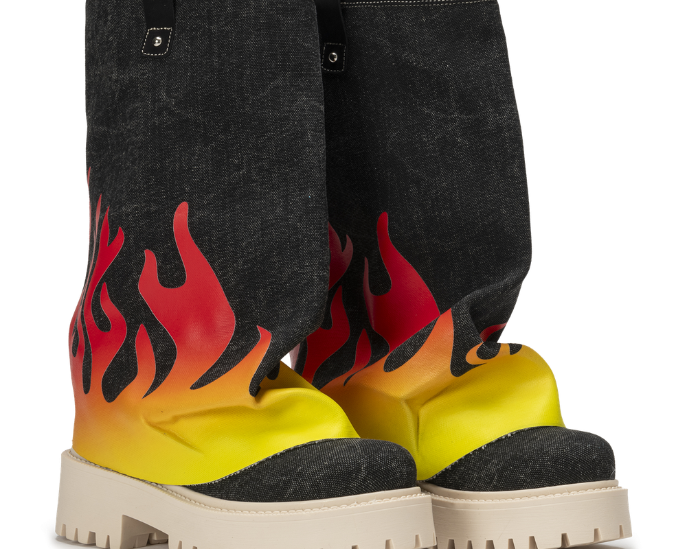 CHUNKY FLAME – Denim Black-Sneaker-CRISTIANZEROTRE