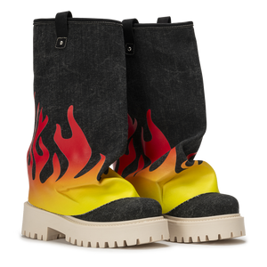 CHUNKY FLAME – Denim Black-Sneaker-CRISTIANZEROTRE