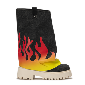 CHUNKY FLAME – Denim Black-Sneaker-CRISTIANZEROTRE