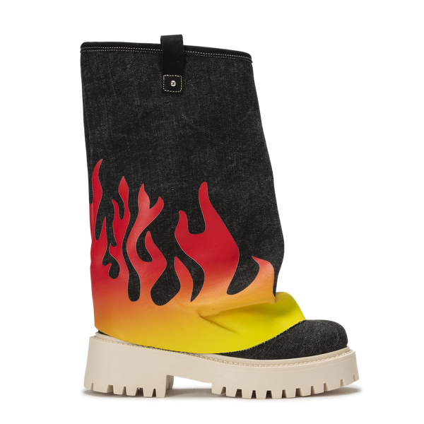 CHUNKY FLAME – Denim Black-Sneaker-CRISTIANZEROTRE